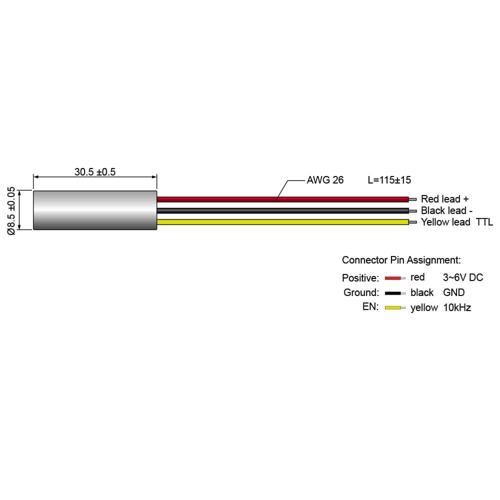 635nm Red Dot Laser Module V20867