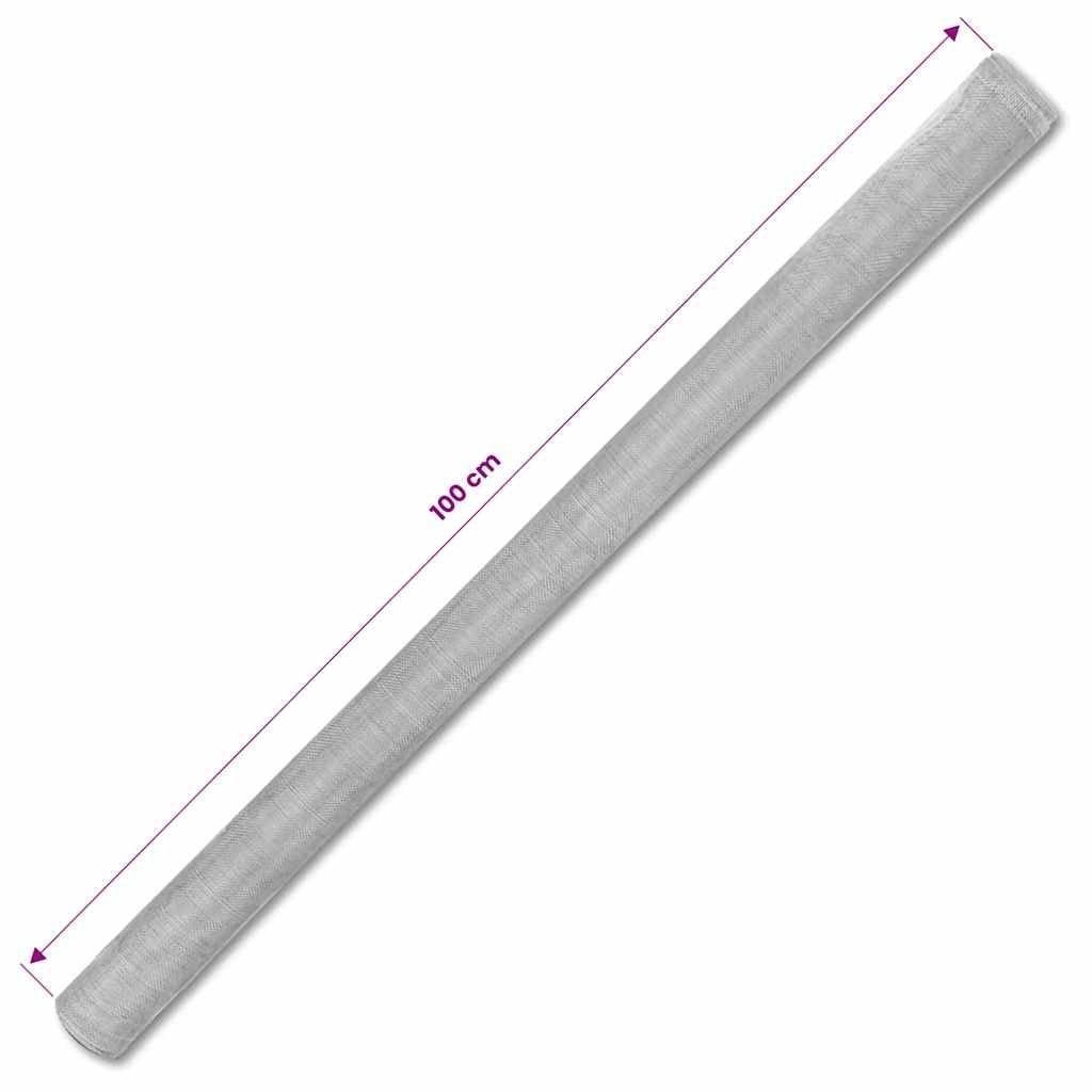 Aluminum Mesh Screen 39.4x196.9 in Silver F99953