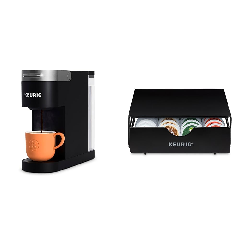 Single Serve K-Cup Pod Coffee Maker with Storage Drawer P636