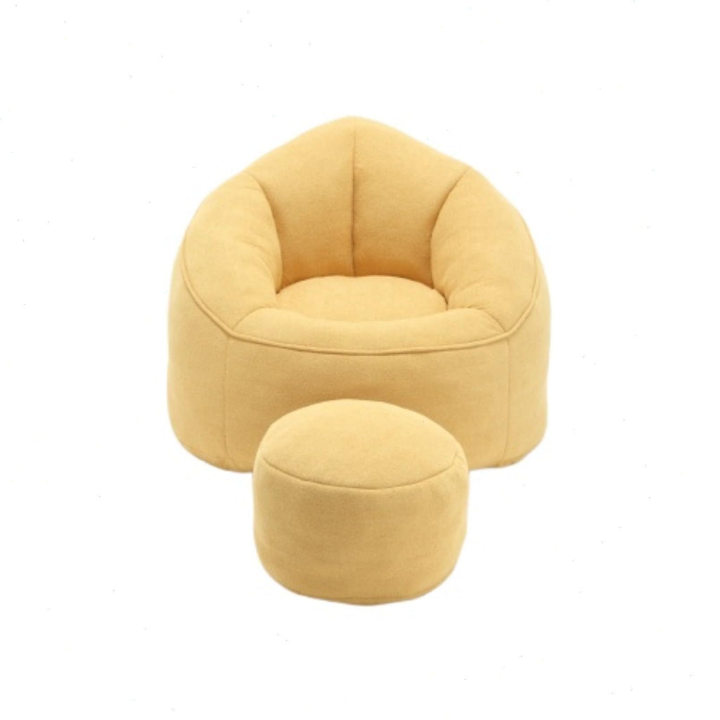 Microfiber Memory Foam Bean Bag Chair with Footstool H26750