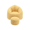Microfiber Memory Foam Bean Bag Chair with Footstool H26750