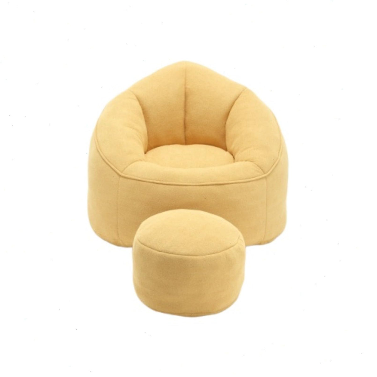 Microfiber Memory Foam Bean Bag Chair with Footstool H26750