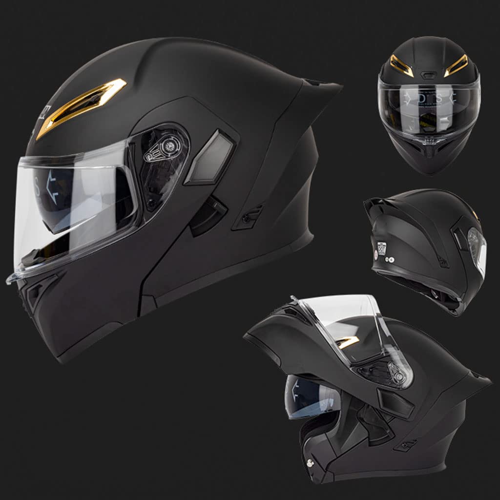 Black Carbon Fiber Modular Motorcycle Helmet N499758
