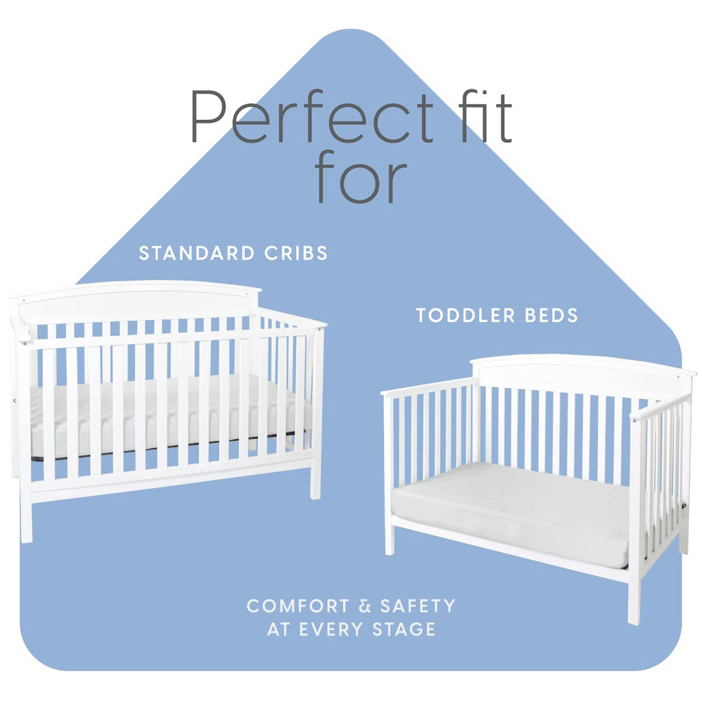 Memory Foam Crib Mattress, 100% Cotton Cover F533122