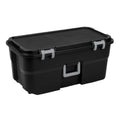 22 Gallon Black Wheeled Plastic Storage Trunk U611
