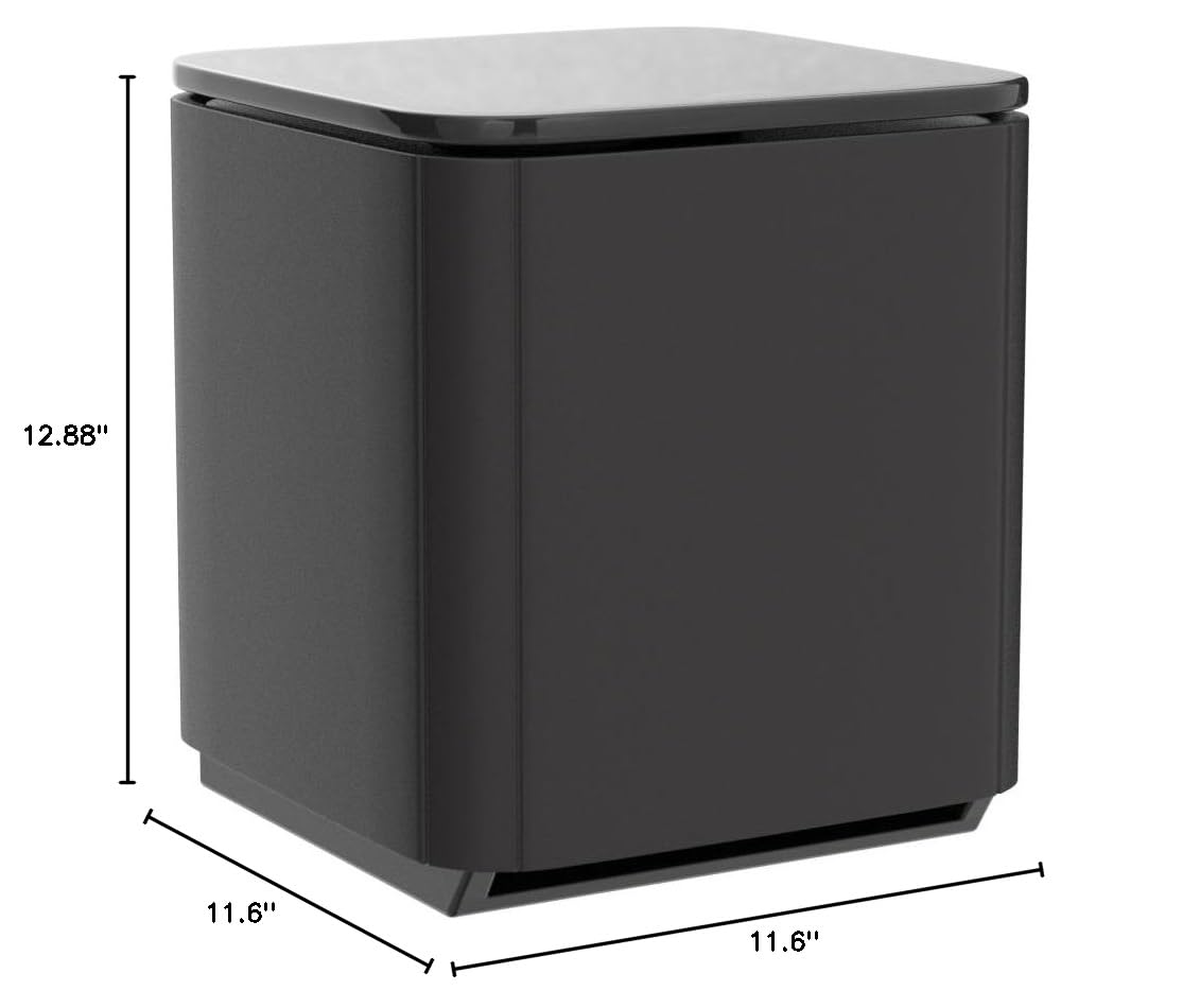 Black Wireless Compact Subwoofer L6130
