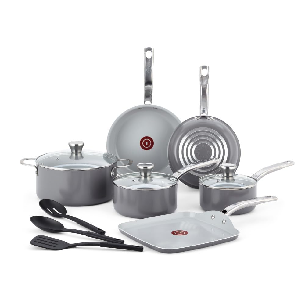12 Piece Recycled Ceramic Non Stick Cookware Set T164403
