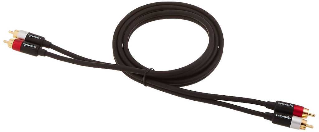 2 RCA Stereo Audio Cable, 4 Feet, Black U2412