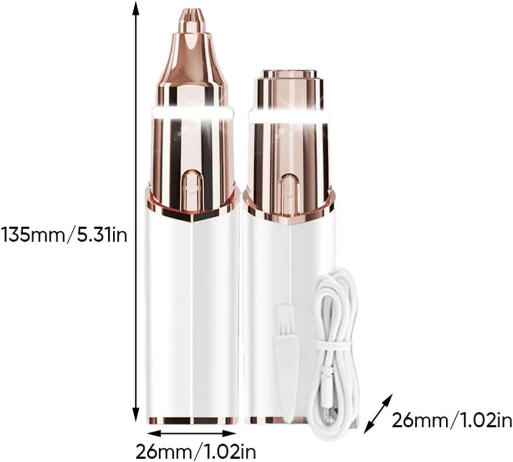 Portable Facial Shaver for Women, 2-in-1 Eyebrow Trimmer Q894946
