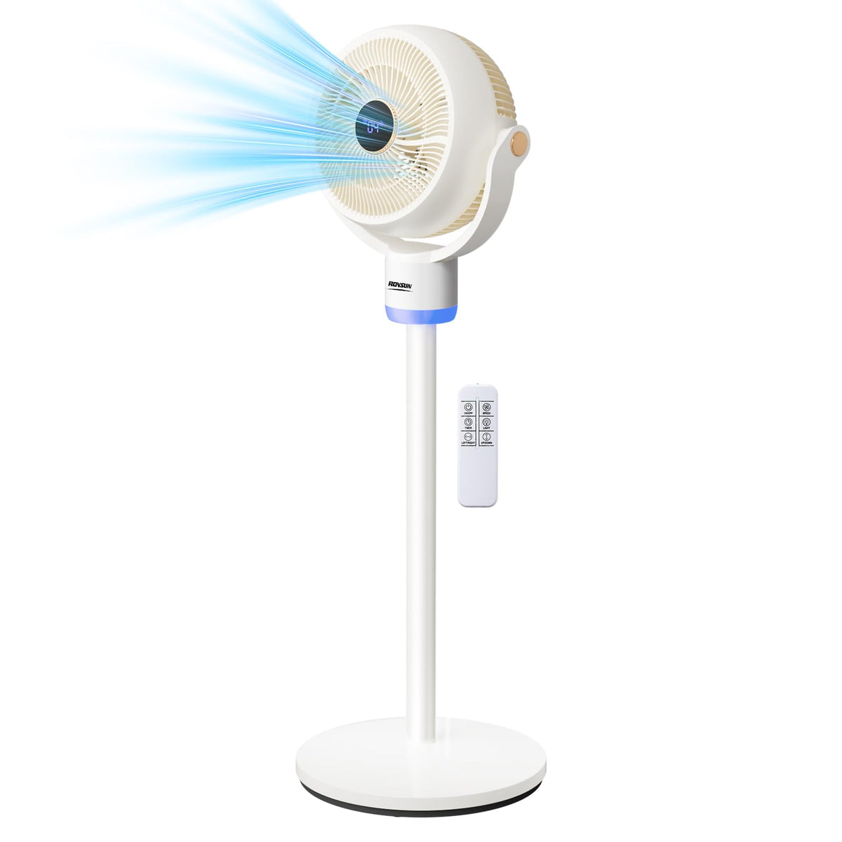 3-in-1 Pedestal Tabletop Oscillating Fan with Remote White B286