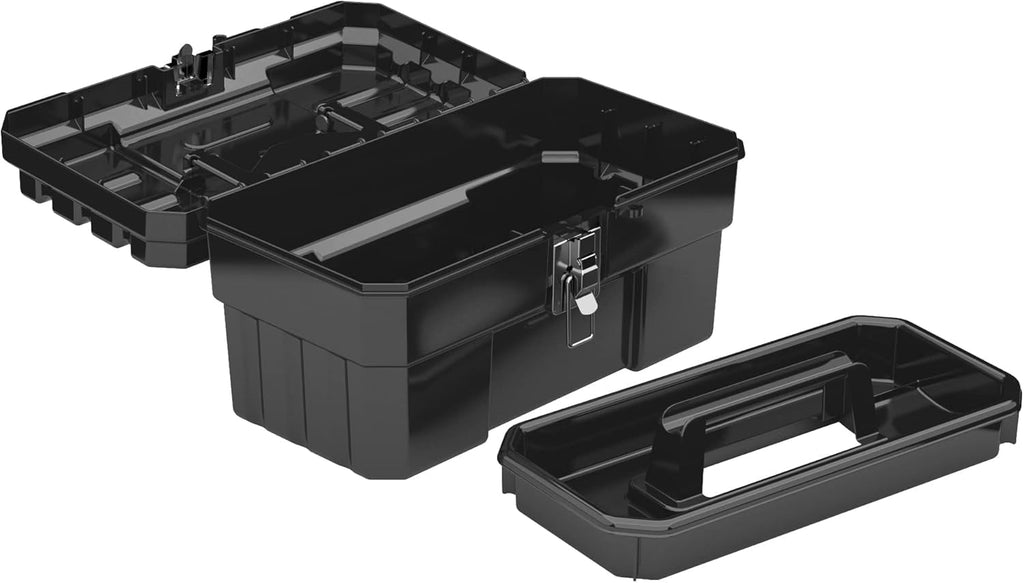 14-Inch Plastic Toolbox with Removable Tray U619815