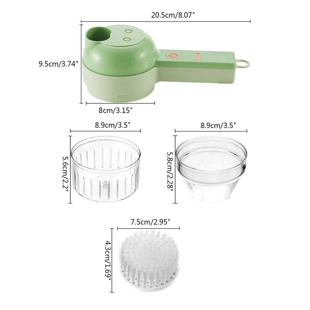 4 in 1 Cordless Electric Vegetable Cutter Set I999