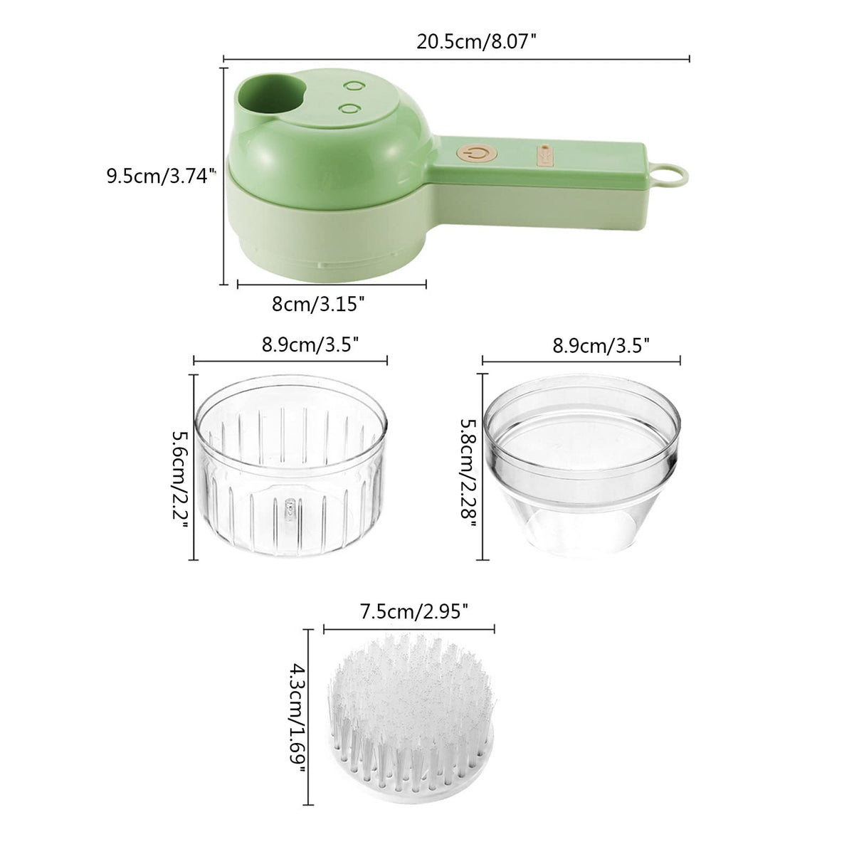 4 in 1 Cordless Electric Vegetable Cutter Set I999