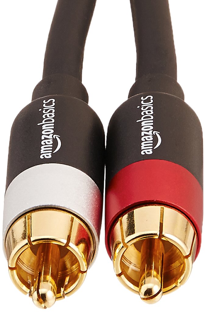 2 RCA Stereo Audio Cable, 4 Feet, Black U2412