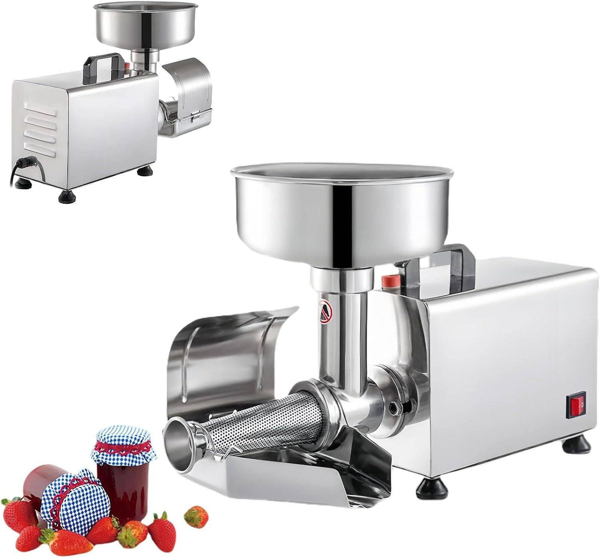 Electric Tomato Strainer Machine 330 lbs/hr 450W Stainless Steel C360