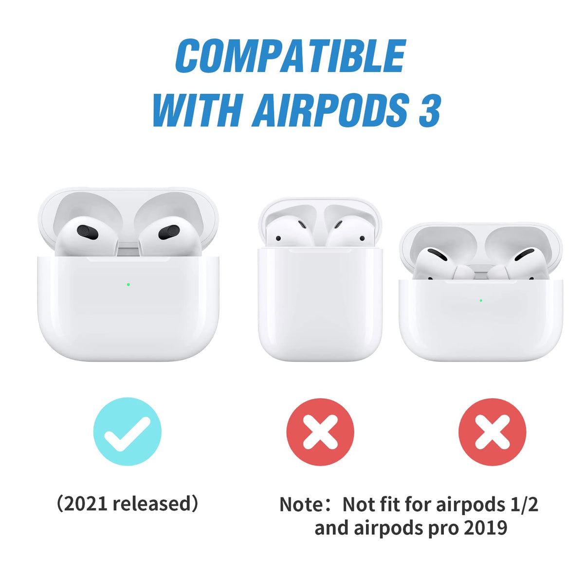 Airpods 3 Case Cover with Magnetic Lock Lid Z604
