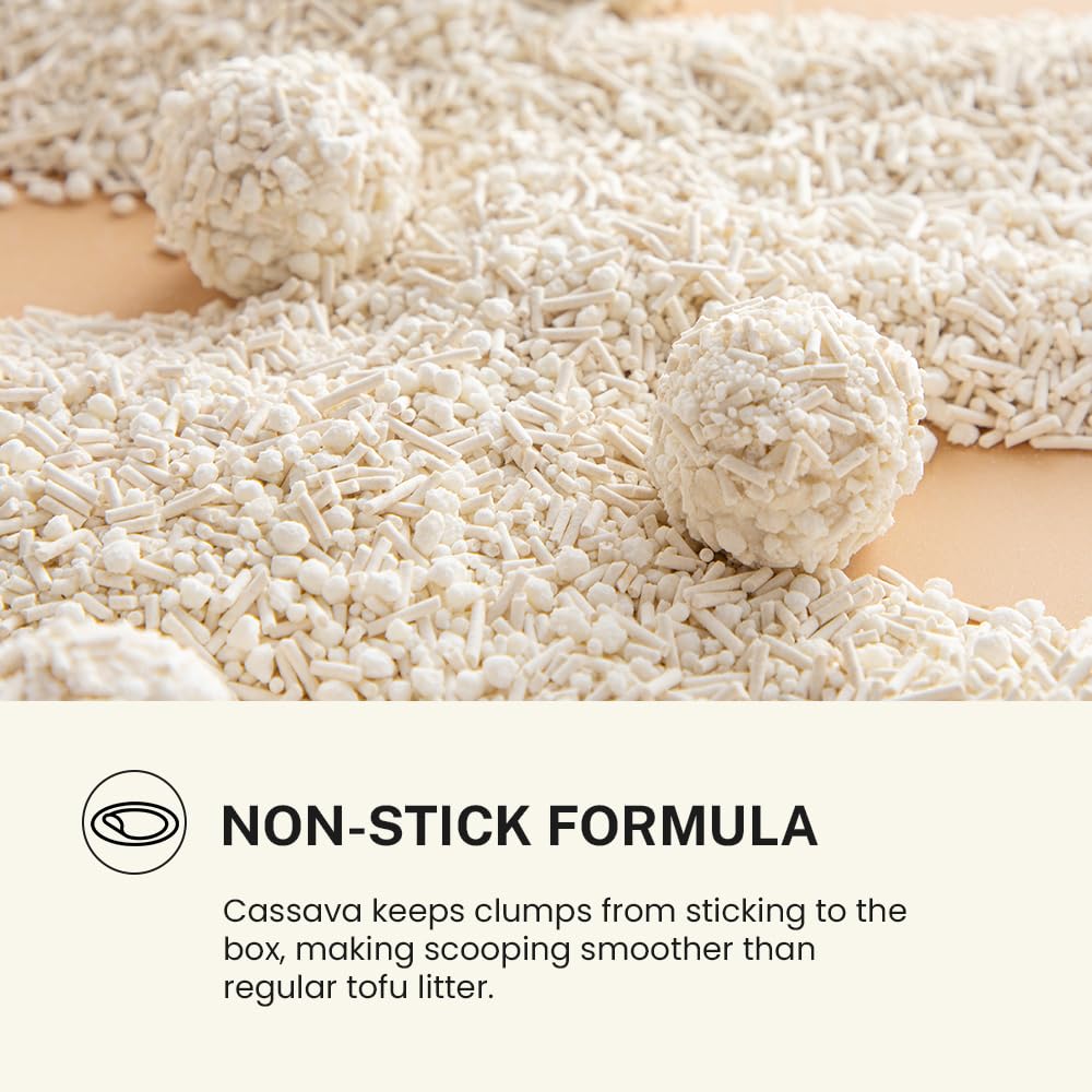 Tofu & Cassava Clumping Cat Litter, 11 lb E323310