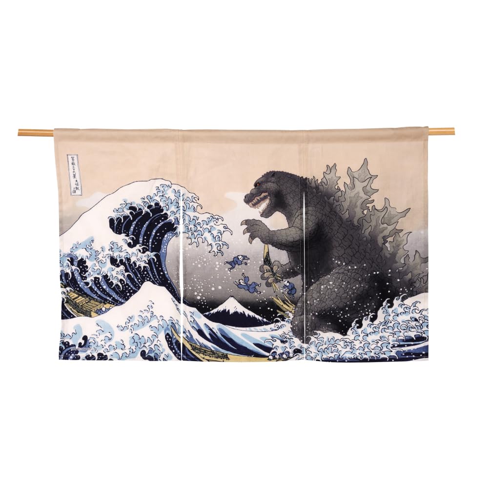 Japanese Noren Curtain Tapestry Ecru V85442