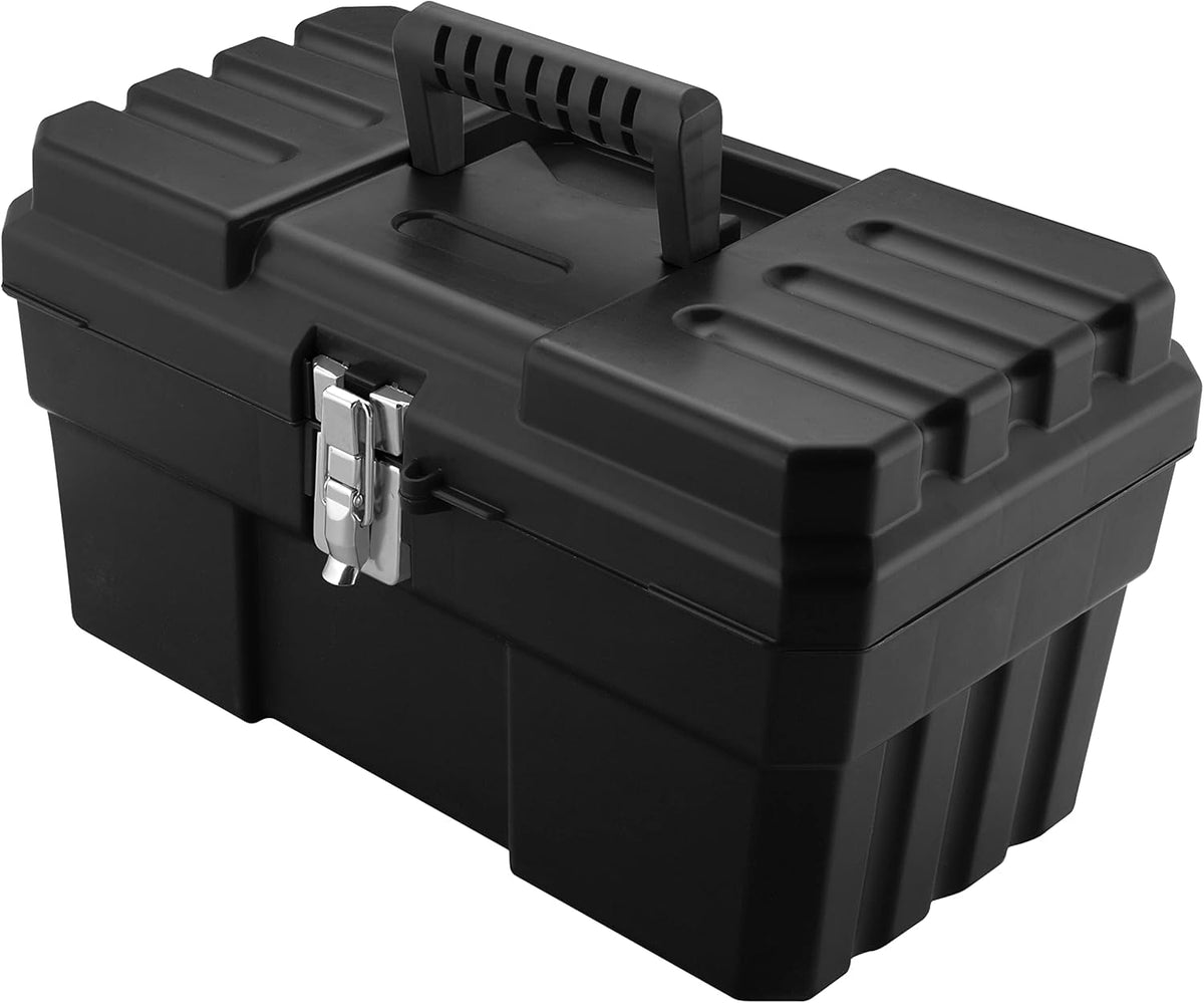14-Inch Plastic Toolbox with Removable Tray U619815