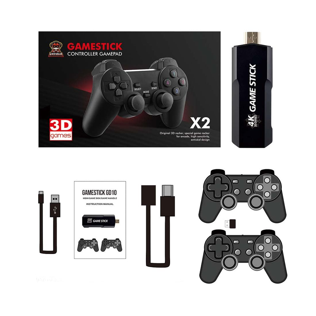 4K Retro Game Console with 2 Wireless Controllers J1979
