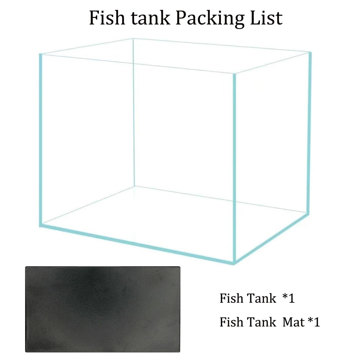 3 Gallon Glass Fish Tank Z166