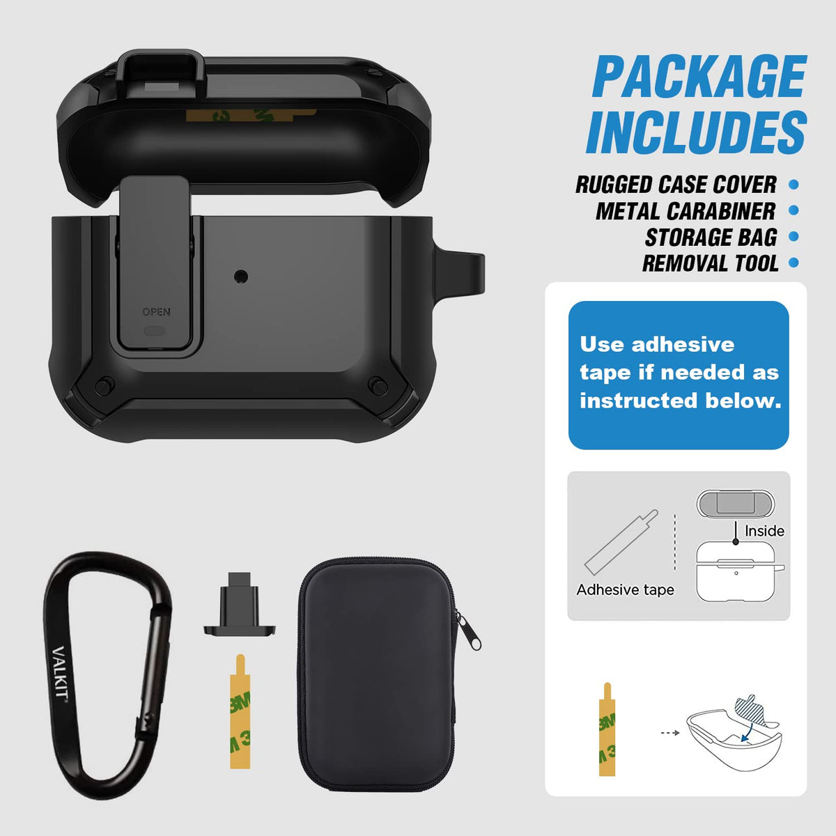 Airpods 3 Case Cover with Magnetic Lock Lid Z604