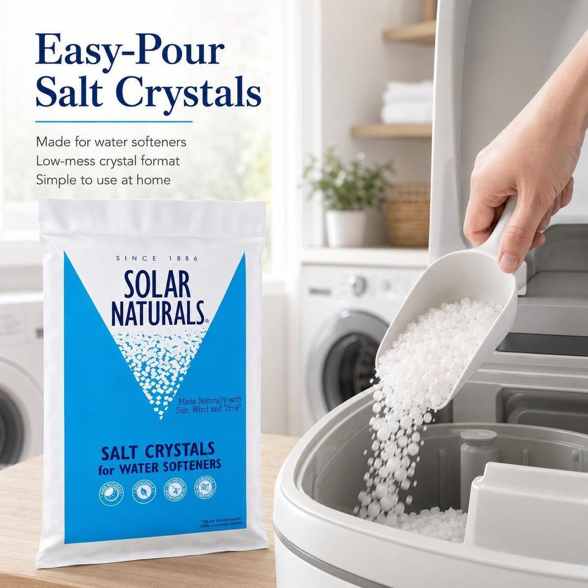 40 lb Natural Solar Salt Crystals T42008