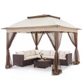 11x11 Pop Up Gazebo with Netting O48826