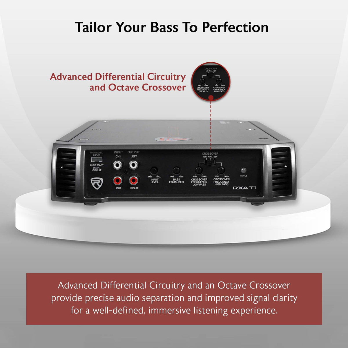 2-Channel Class A/B Car Amplifier 1500W Peak X8998