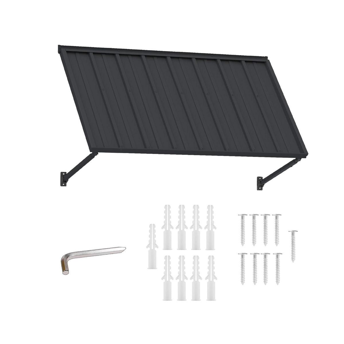 Adjustable Door Window Awning 42"W×32" T7421