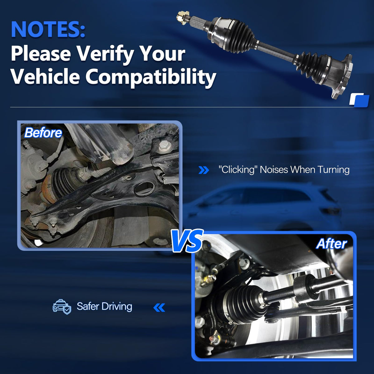 CV Axle Front Pair A6629