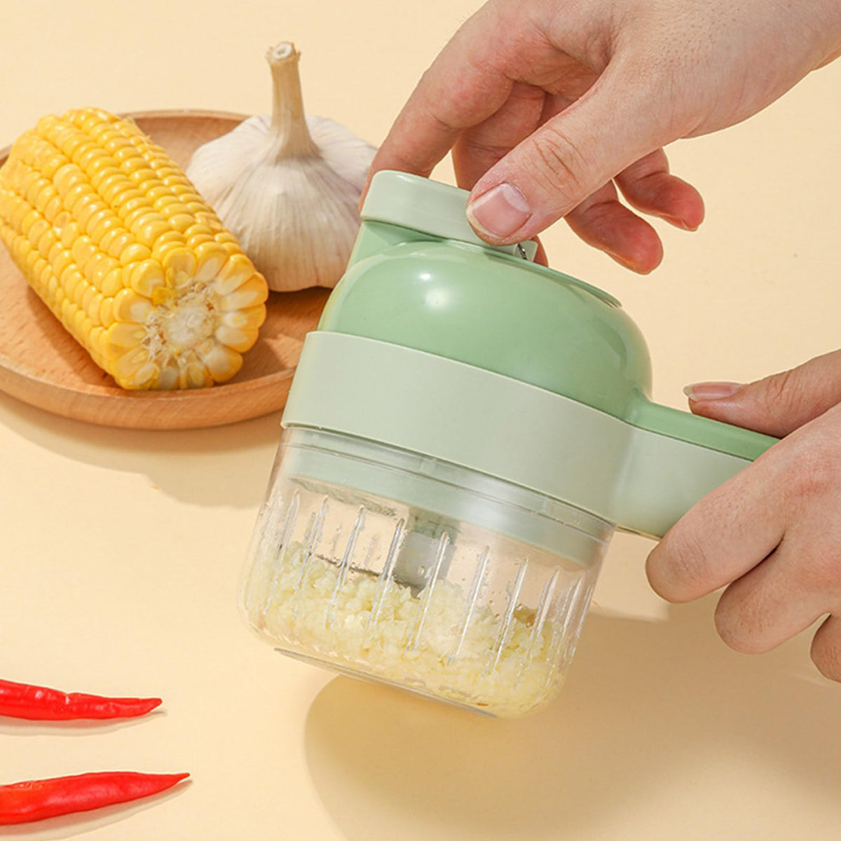 4 in 1 Cordless Electric Vegetable Cutter Set I999