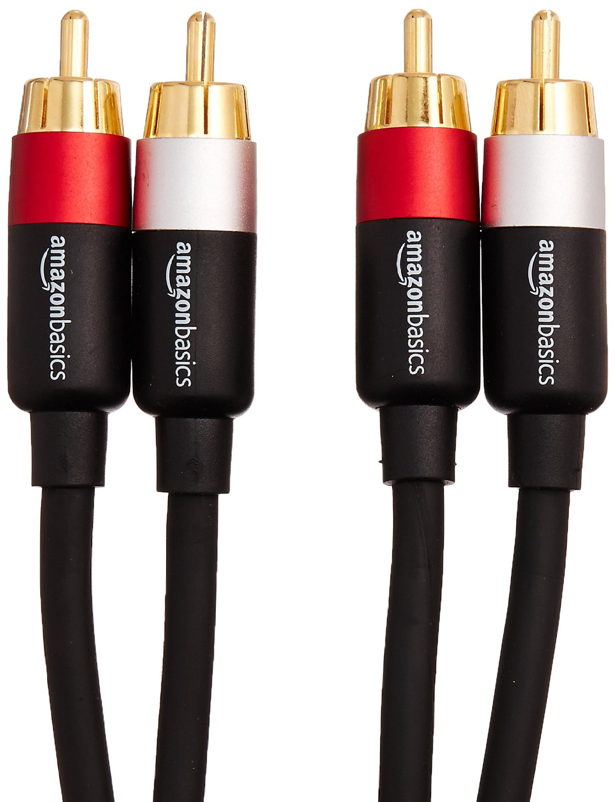 2 RCA Stereo Audio Cable, 4 Feet, Black U2412