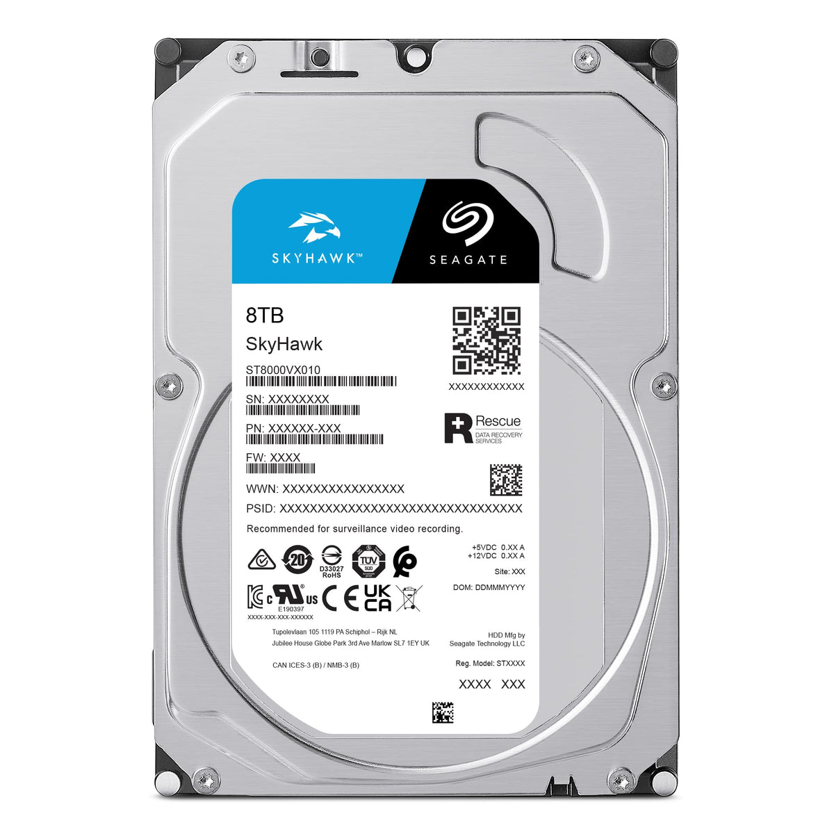 8TB 3.5 Inch SATA Internal Hard Drive E277162