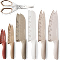 13 Piece Stainless Steel Kitchen Knife Set with Blade Guards C274896