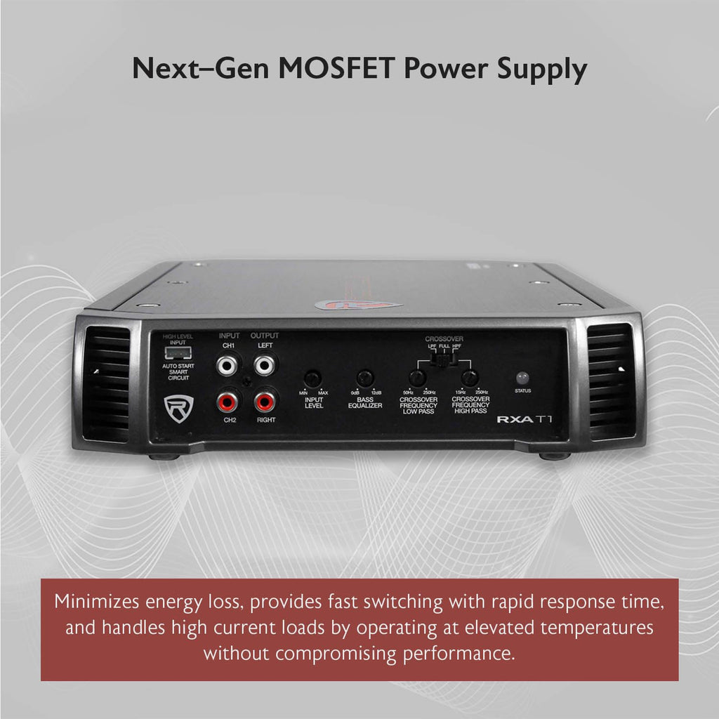 2-Channel Class A/B Car Amplifier 1500W Peak X8998