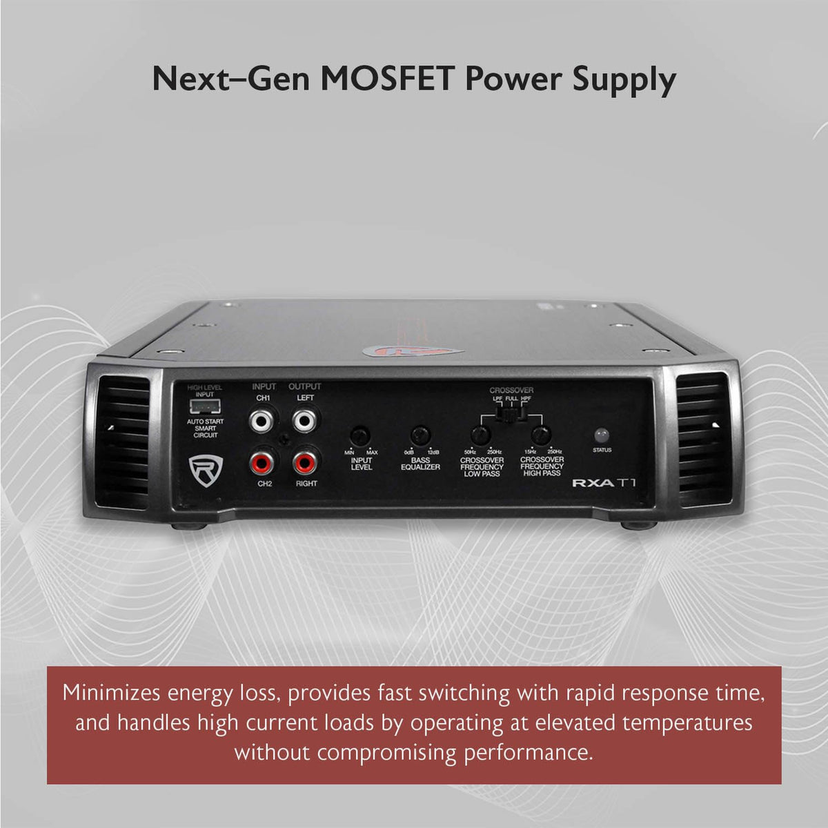 2-Channel Class A/B Car Amplifier 1500W Peak X8998