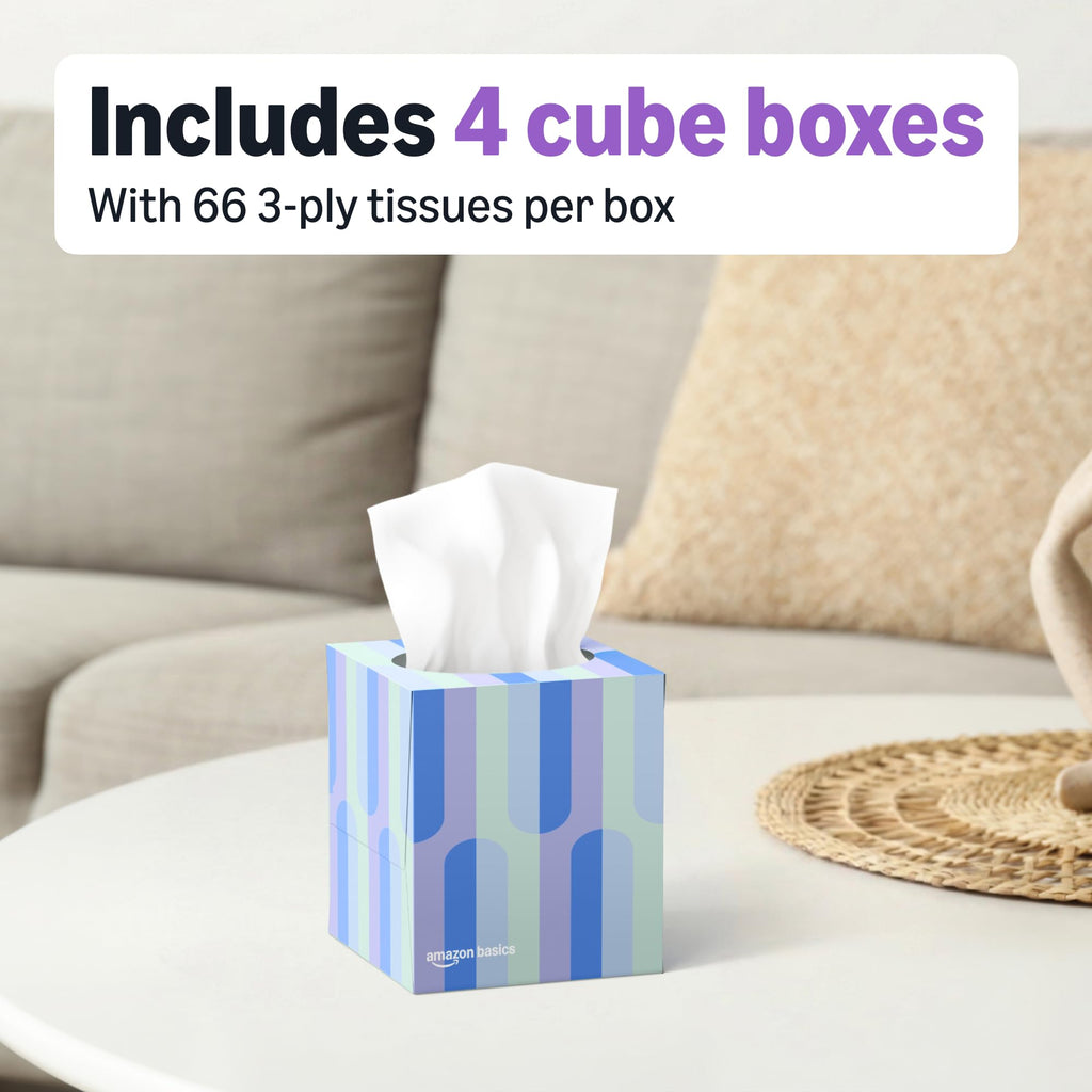 Ultra-Soft 3-Ply Facial Tissues, 264 Count K6080