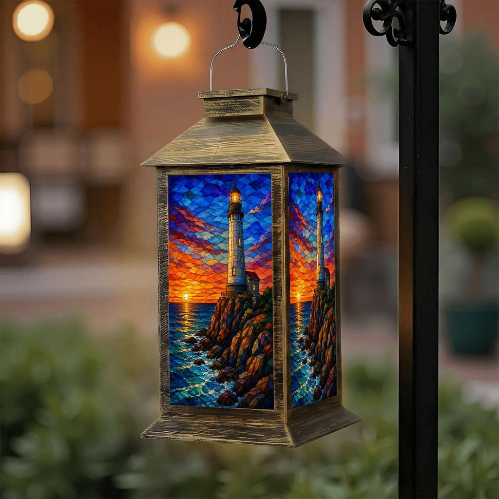 Waterproof Mosaic LED Solar Lantern G85577