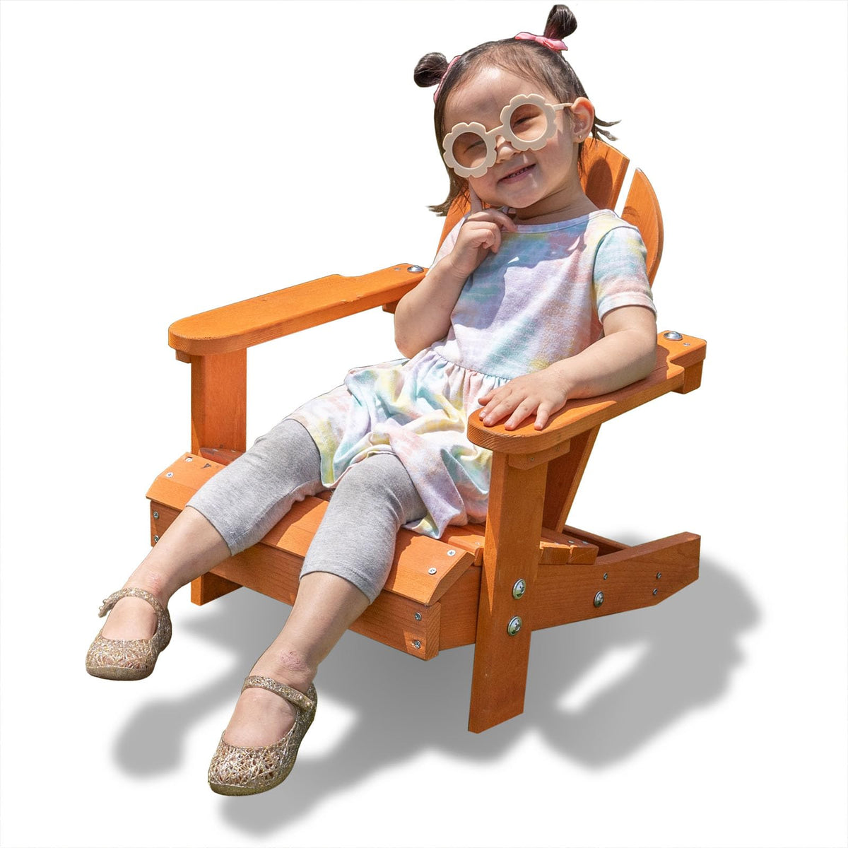 Brown Wooden Adirondack Chair A673901