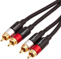 2 RCA Stereo Audio Cable, 4 Feet, Black U2412