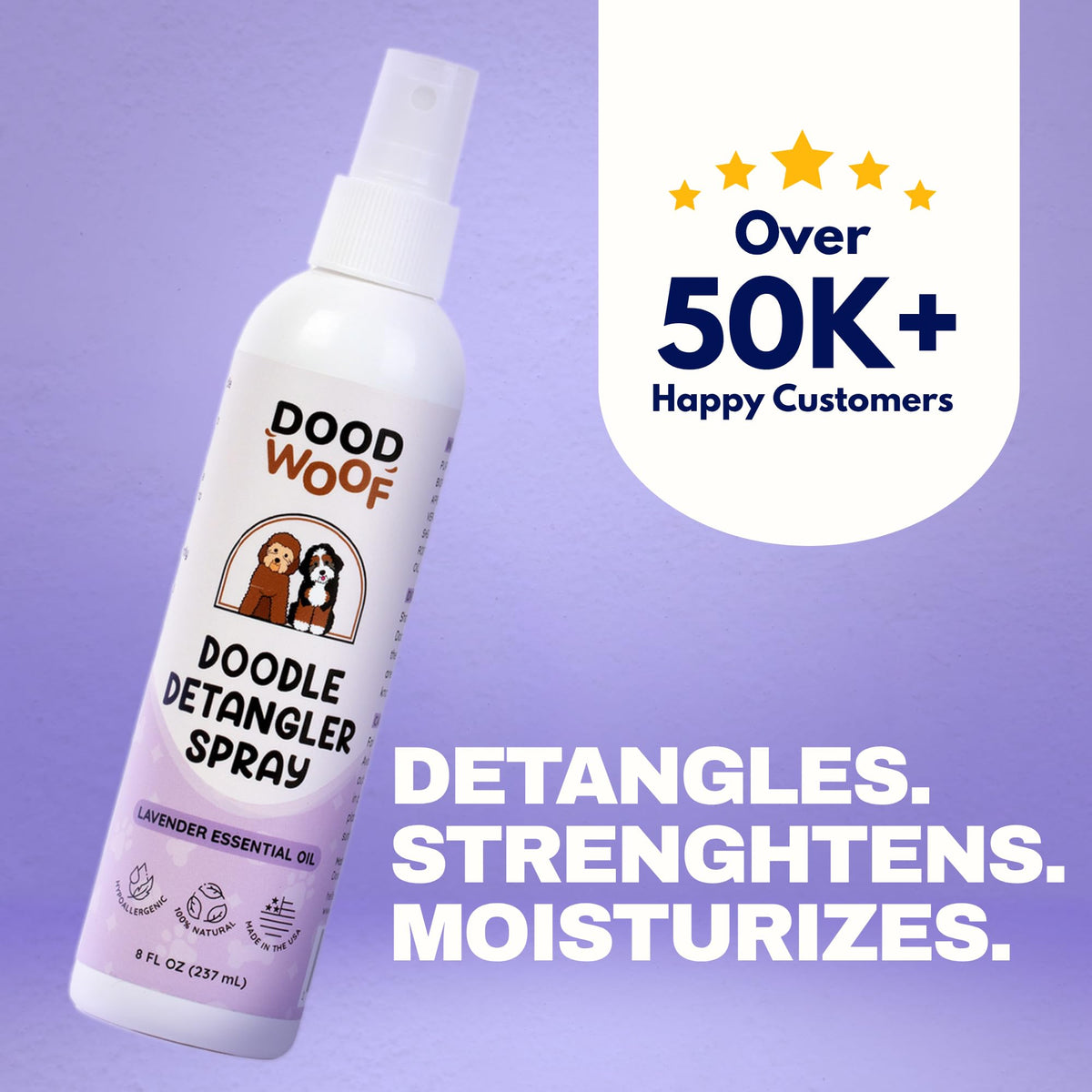Dog Detangler Spray Leave-in Conditioner 8 oz F318