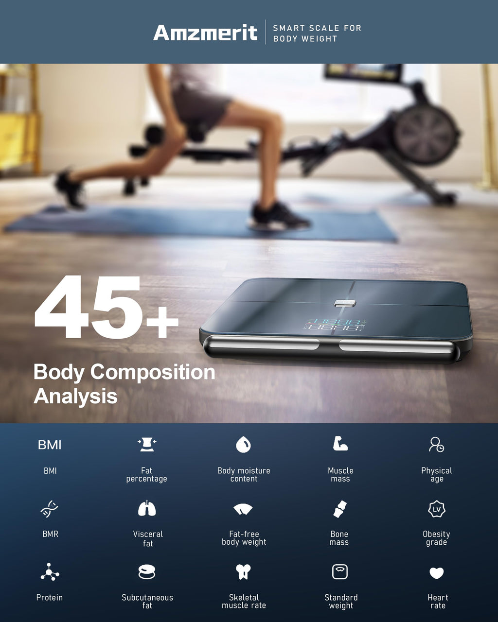 Smart Body Weight Scale with Handle W10773
