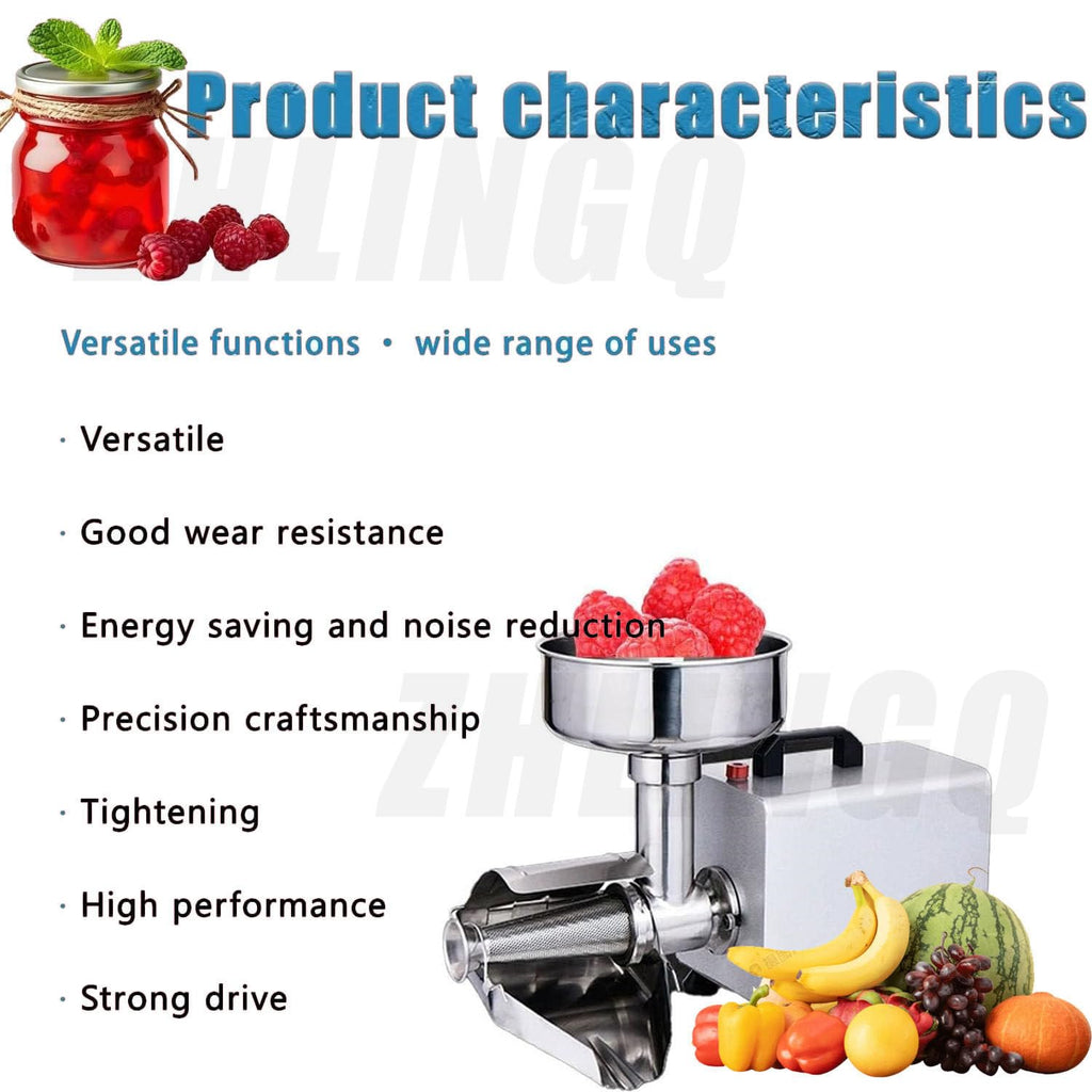 Electric Tomato Strainer Machine 330 lbs/hr 450W Stainless Steel C360