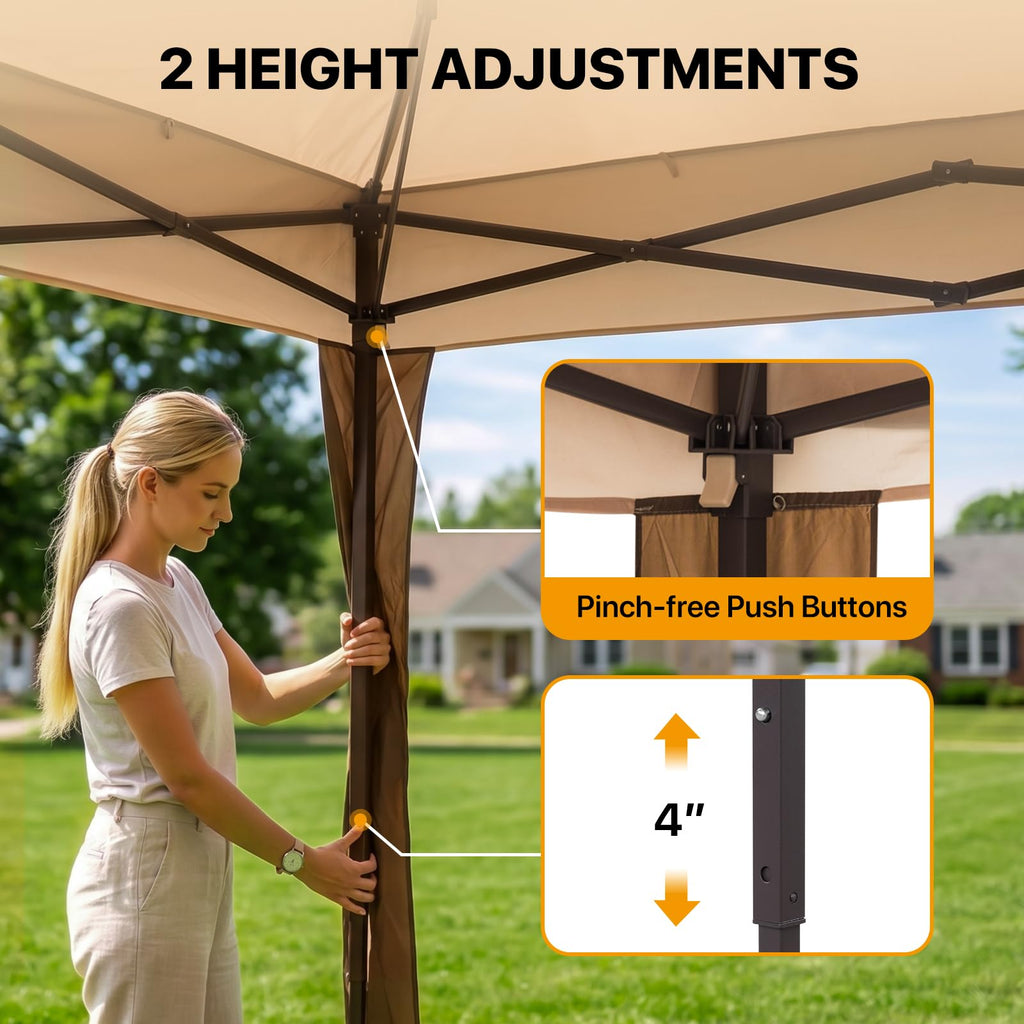 11x11 Pop Up Gazebo with Netting O48826