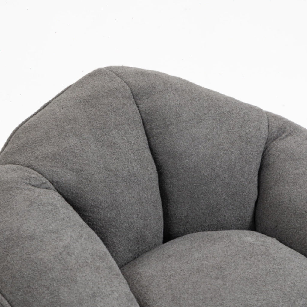 Microfiber Memory Foam Bean Bag Chair with Footstool H26750