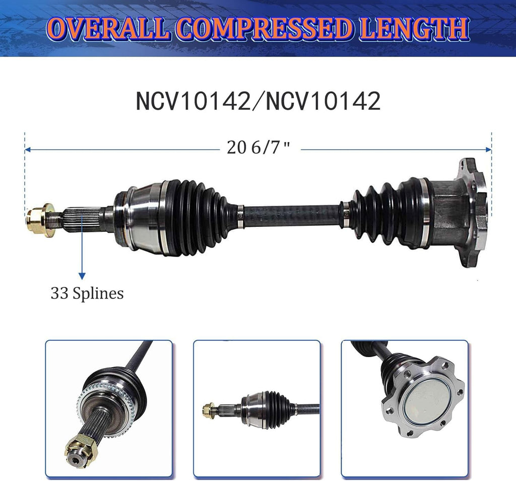 CV Axle Front Pair A6629