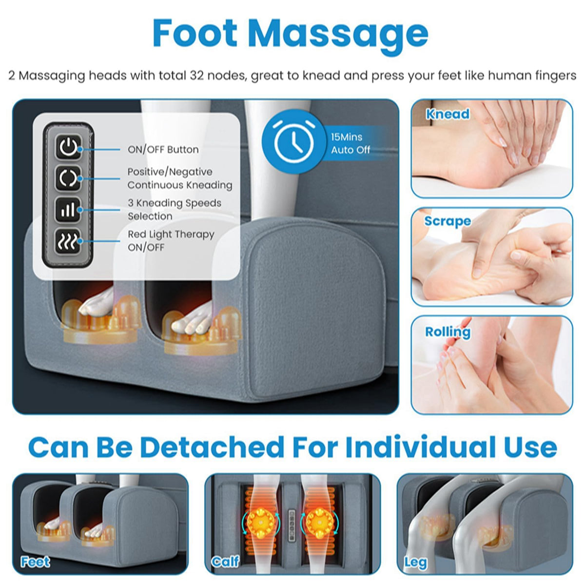 Full Body Electric Heating Vibration Massage Mat Cushion X60978