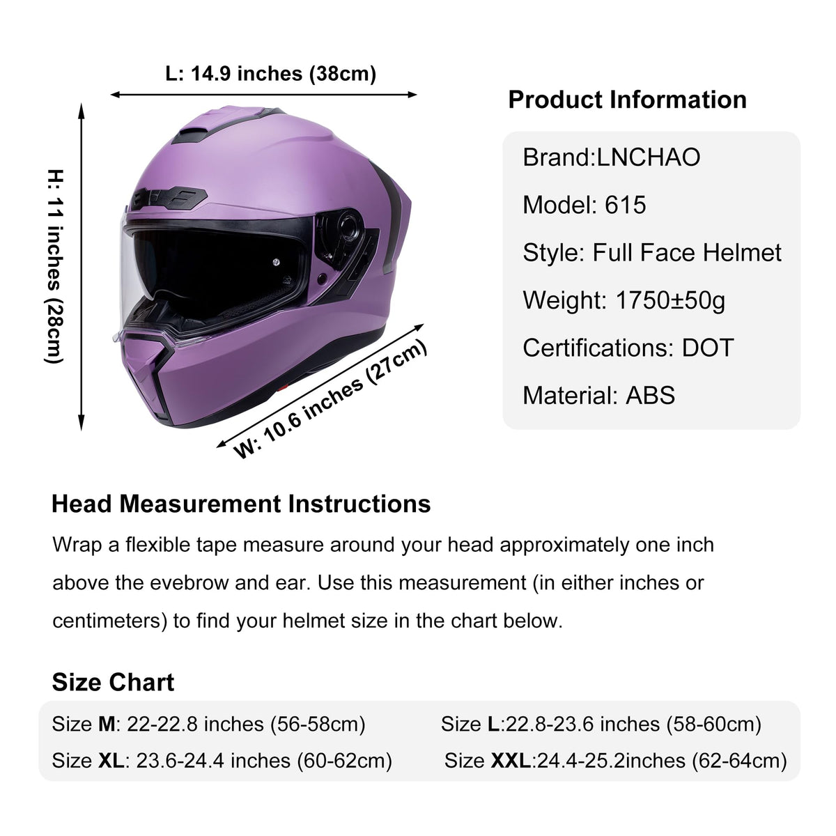 Dual Visor Full Face Motorcycle Helmet O600668