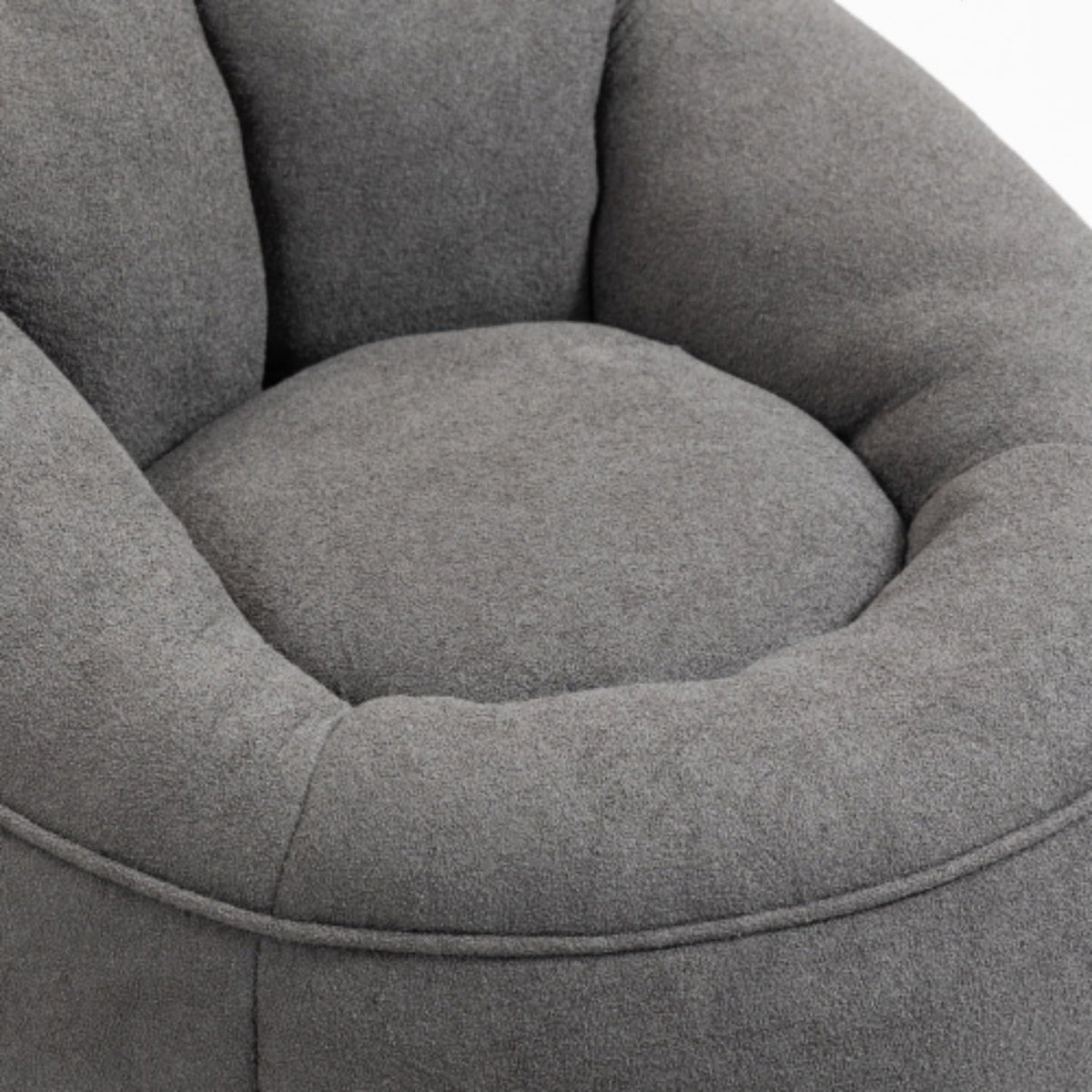 Microfiber Memory Foam Bean Bag Chair with Footstool H26750